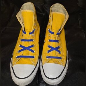 Vibrant Yellow Converse High Top Sneakers
